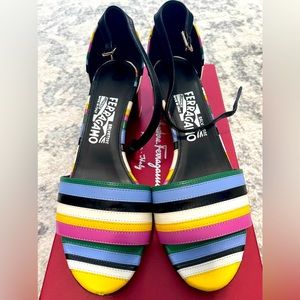 Salvatore Ferragamo Galizia Block heel size 7